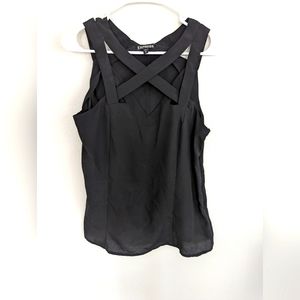 Sheer cross front top